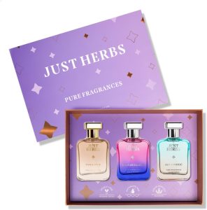 Just Herbs Pure Fragrances Refreshing & Energising Trio Perfume Set Of 3 – 50Ml Eau De Parfum  –  150 Ml(For Men & Women)