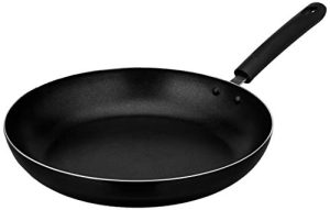 Amazon Brand – Solimo Non-Stick Frypan With 2-Way Non-Stick Coating (28 Cm, 2Mm Thickness),Aluminium, Black