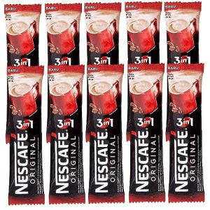 Nescafe 3In1 Original 10 Sachets 17.5 Grams Each Instant Coffee (Imported), Powder, Bag