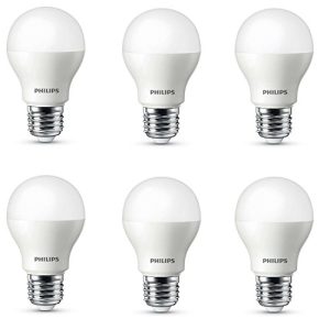 Philips 7W E27 Led Cool Day Light Bulb, Pack Of 6 (Ace Saver)