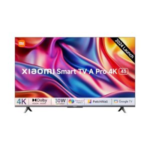 Xiaomi 108 Cm (43 Inches) A Pro 4K Dolby Vision Smart Google Tv L43Ma-Auin (Black)