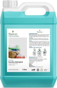 Shatras Liquid Detergent, Suitable For Top Load Detergent And Front Load Liquid Detergent, Wash Detergent For Machine And Hand Wash – 5 Litre Lavender Liquid Detergent(5000 Ml)