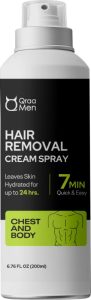 Qraa Men Hair Removal Cream Spray| Painless Body Hair Removal Powder Spray For Men’S Spray(200 Ml)