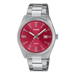 Casio Enticer Men Mtp-1302Pd-4Avef Analog Red Dial Men (A2367)