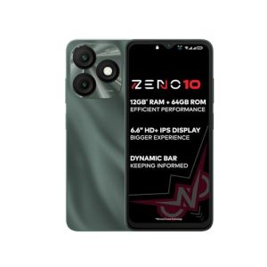 Itel Zeno 10|6.6″ Hd+ Display With Dynamic Bar| 4Gb Ram +64Gb Rom, Upto 12Gb Ram With Memory Fusion|Octacore Processor|8Mp Ai Dual Rear Cam|5000 Mah Battery| Phantom Crystal