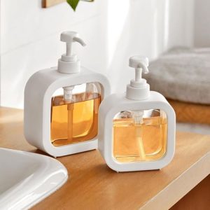 Perperual Handwash Soap Dispenser Bottle For Wash Basin, Heavy Duty Abs Plastic Multipurpose Liquid Soap Dispenser For Bathroo, Kitchen, Sink, Wash Basin, Shower Gel, Shampoo Refillable 1 Pc