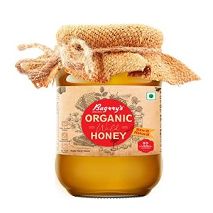 Bagrry’S Organic Honey, Premium, Pure, Natural Organic Honey 500Gm| 100% Certified Organic, No Added Sugar, Rich In Nutrients, Antioxidants