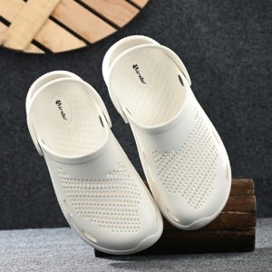 Birde Premium Clogs Men Sandals(White , 10)