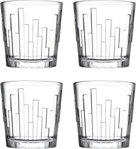 Pasabahce (Pack Of 4) 1204318Gp4 Glass Set Whisky Glass(300 Ml, Glass, Clear)