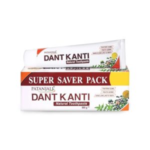 Patanjali Dant Kanti Natural Toothpaste 800G (200G X 4), Super Saver Value Pack, Makes Teeth Strong, Tightens Gums, Gives Cavity Free Smile