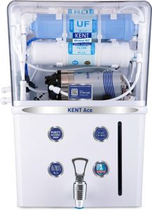 Kent Ace 8 L Ro + Uv + Uf + Tds Water Purifier Suitable For All – Borewell, Tanker, Municipality Water(White)