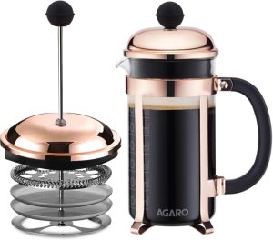 Agaro Royal French Press Coffee And Tea Maker, 4 Cups Coffee Maker(Copper)