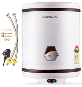 Longway Hotplus 50 Ltr 5 Star Rated Automatic Storage Water For Home, Water Geyser With Multiple Safety System & Anti-Rust Coating | 1-Year Warranty | (Off-White, 50 Ltr)