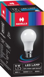 Havells 9 W Basic Round B22 Led Bulb(White)