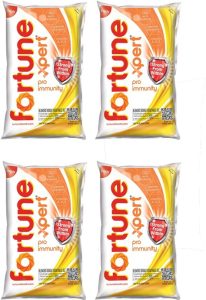 Fortune Xpert Pro Immunity Rice Bran Oil Pouch(4 X 1 L)