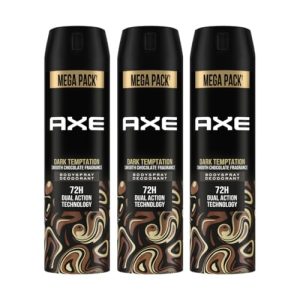 Axe Dark Temptation Long Lasting Deodorant Bodyspray For Men 215 Ml & Axe Dark Temptation Long Lasting Deodorant Bodyspray For Men 215 Ml