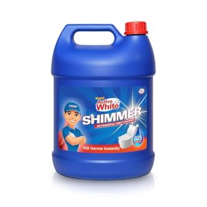 Active White Shimmer Disinfectant Toilet Cleaner, 5L Mega Jar