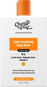 Chemist At Play Exfoliating Body Wash | Salicylic Acid, Vitamin E & Lactic Acid | Softens Skin(473 Ml)