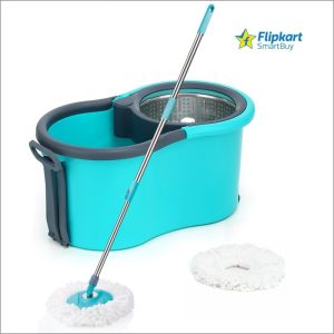 Flipkart Smartbuy 360 Cleaning Mop Set Floor Cleaning Comes With 2 Microfiber Refill And Mop Stick Mop Set(Green)