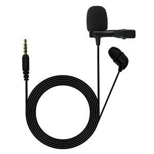 Jbl (Renewed) Commercial Cslm20 Auxiliary Omnidirectional Lavalier Microphone, Earphone For Calls, Video Conferences, And Monitoring (Black)