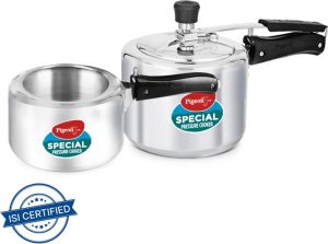 Pigeon Special 2 L, 3 L Inner Lid Pressure Cooker(Aluminium)