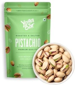 Yogabar Roasted Salted Pista|Tasty & Healthy Nuts|Rich In Protein & Low Calories Pistachios(2 X 500 G)