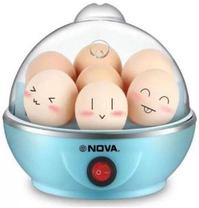 Nova Blue Electric Egg Boiler Nec 1530 Egg Cooker(Blue, 7 Eggs)