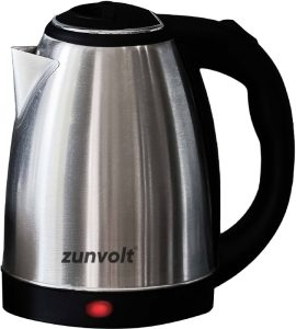 Zunvolt 1.5L Electric Kettle(1.5 L, Silver, Black)