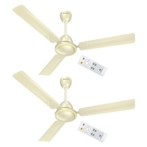 Havells 1200Mm Glaze Bldc Motor Ceiling Fan | 5 Star With Rf Remote, 100% Copper, High Air Delivery | Upto 60% Energy Saving, Eco Active Technology, Inverter Friendly | (Pack Of 2, Bianco)