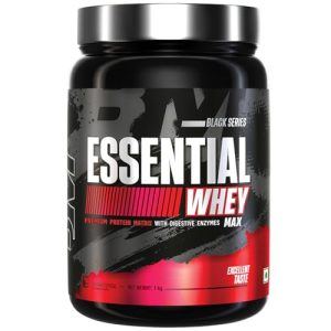 Bigmuscles Nutrition Essential Whey Max (1Kg, Rich Chocolate) | Whey Protein Concentrate With Digestive Enzymes | No Added Sugar | Faster Muscle Recovery & Improved Strength | Daily Protein