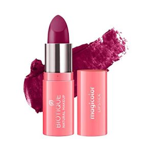 Biotique Natural Makeup Magicolor Lipstick, Pretty Poison, 4G