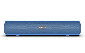 Amazon Basics Sb25L 25W Bluetooth Soundbar With 4000 Mah Battery | 2X Bass | Up To 7 Hrs Of Playback | Blue Led Lights | Bluetooth 5.3, Aux & Usb Connectivity (Blue)