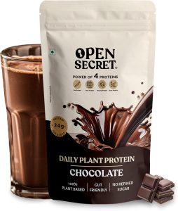 Open Secret Chocolate Plant-Based Protein(500 G, Flavoured)