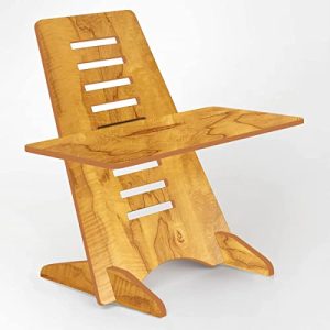Pro365 Indian Desk Riser Laptop Table Stand Height Adjustable Ergonomic Desk (Wooden)