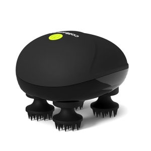 Caresmith Revive Scalp Massager | 96 Silicon Kneading Points With Detachable Heads | Scalp, Body & Head Massager For Hair Growth (Black)