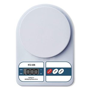 Beatxp Kitchen Scale Multipurpose Portable Electronic Digital Weighing Scale | Weight Machine With Back Light Lcd Display | White | 10 Kg | 2 Year Warranty