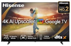 Hisense 139 Cm (55 Inches) E6N Series 4K Ultra Hd Smart Led Google Tv 55E6N (Black)
