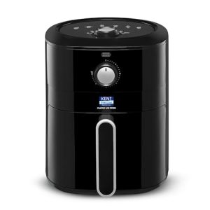Kent 16096 Classic Hot Air Fryer 4L 1300 W | 80% Less Oil | Instant Electric Air Fryer | Auto Cut Off | Fry, Grill, Roast, Steam, And Bake | 1 Year Warranty | Black