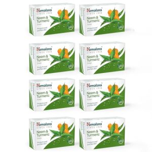 Himalaya Neem & Turmeric Soap, 125 G (Pack Of 8)