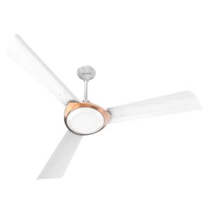 Polycab Superb Neo Star Rated, 1200Mm Ceiling Fan For Home | High Speed & Air Delivery | Saves Up To 33% Electricity, 100% Copper, Rust-Proof Blades, 52 Watt | 2-Yr Warranty【White Bronze Gold】