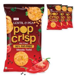 Unibic Lentil & Pea Pop Crips (Herb) 12 X 4 X 40G