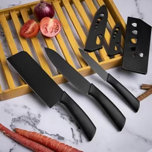 Sarth Treasure 3-Piece Stainless Steel Chef Knife Set – Includes Meat & Utility Knives With Sharp Blades & Ergonomic Handles For Home Or Restaurant Use