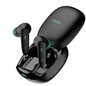 Noise Buds Vs402 In-Ear Truly Wireless Earbuds With 50H Of Playtime, Low Latency, Quad Mic With Enc, Instacharge(10 Min=120 Min),10Mm Driver, Bt V5.3, Breathing Led Lights (Neon Black)