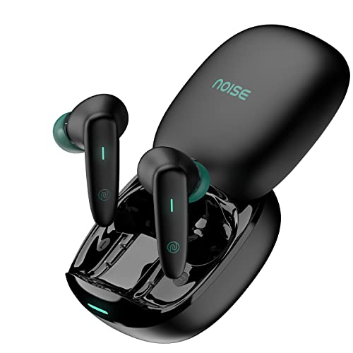 Noise Buds Vs402 In-Ear Truly Wireless Earbuds With 50H Of Playtime, Low Latency, Quad Mic With Enc, Instacharge(10 Min=120 Min),10Mm Driver, Bt V5.3, Breathing Led Lights (Neon Black)