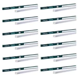 Bajaj Ivora 20W Cool Day Light Led Tubelight (Pack Of 12) | Led Tube Light For Home | Ir Free | Uv Free | Voltage Surge Protection Of 4 Kv | Bright & Energy Efficient | White | 1 Yr Warranty