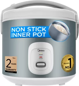 Midea Mb-Yj5030W Electric Rice Cooker With Steaming Feature(1.8 L, Grey)