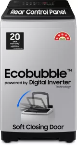 Samsung 8 Kg 5 Star, Ecobubble, Digital Inverter, Fully Automatic Top Load Washing Machine Grey(Wa80Bg4441Bgtl)