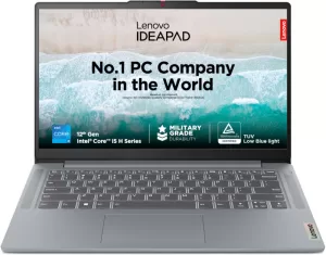 Lenovo Ideapad Slim 3 Intel Core I5 12Th Gen 12450H – (8 Gb/512 Gb Ssd/Windows 11 Home) 14Iah8 Thin And Light Laptop(14 Inch, Arctic Grey, 1.37 Kg, With Ms Office)