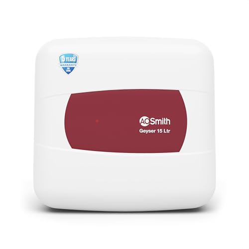 Ao Smith Geyser 15 Litre 5 Star Rating (Bee) | Powerful 2Kw Heating | Storage Water Heater With 2X Corrosion Resistant Blue Diamond Glass Tank | Warranty: 5 Yr Tank, 2 Yr Comprehensive | Hse-Shs-015