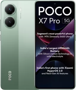 Poco X7 Pro 5G (Nebula Green, 256 Gb)(8 Gb Ram)